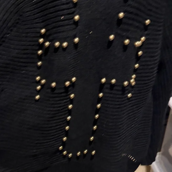 Chic Black Sweater with Studded Accents - Picture 5 of 7